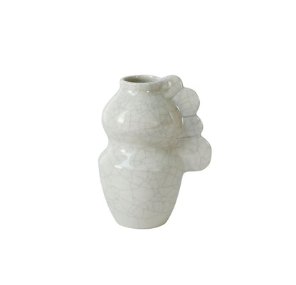 Vase Medee quartz craquelé jars ceramiste jars ceramiste