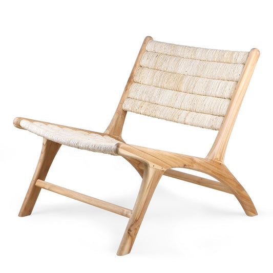 Lounge Chair Abaca/Teak hk living hk living