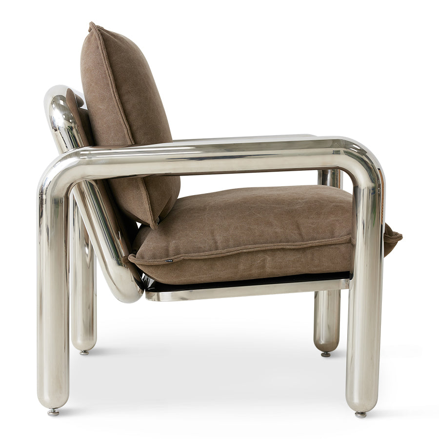 Chrome Lounge Armchair hk living hk living