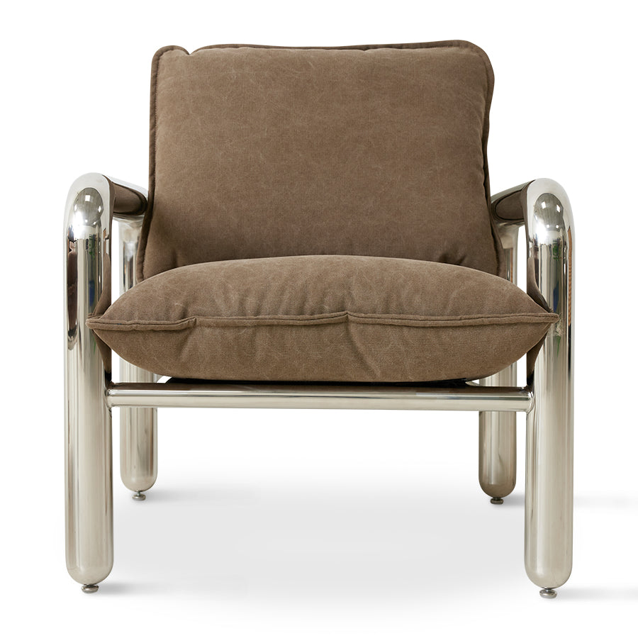 Chrome Lounge Armchair hk living hk living