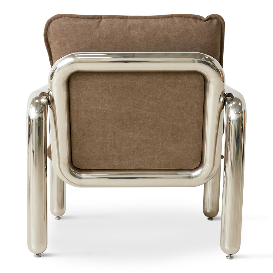 Chrome Lounge Armchair hk living hk living