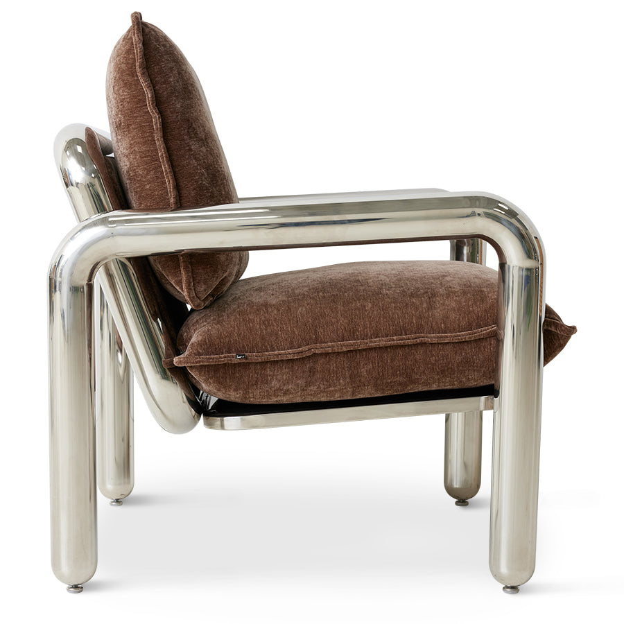 Chrome Lounge Armchair hk living hk living